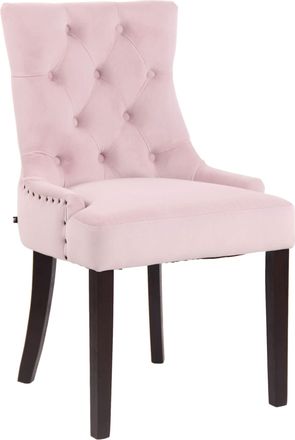 Clp Clp - Silla De Comedor Aberdeen En Terciopelo Rosado Antiguo