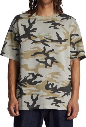 DC T-Shirt DC SHOES Conceal, Herren, Gr. S, bunt (overcast camo), 100% Baumwolle, Shirts T-Shirt