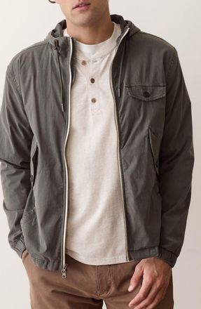Marine Layer Pierce Ripstop Windbreaker in Dark Green at Nordstrom, Size Xx-Large