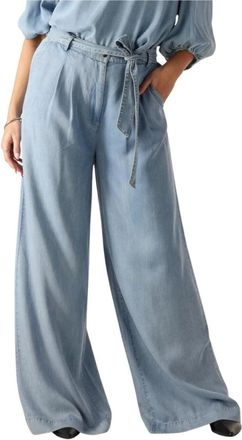 Beaumont Amsterdam Jeans, Dames, Blauw, XL, Kimberley Pants Wijde Pijp Blauw