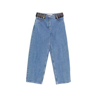 Iro Archies Leather-trim Jeans