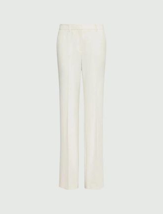 Marella Roomkleurige broek voor dames - Dames - Wijde Broeken - Beige - XS - Broeken