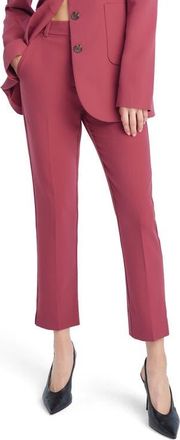 Favorite Daughter The Favorite High Waist Ankle Cigarette Pants in Earth Red at Nordstrom, Size 12