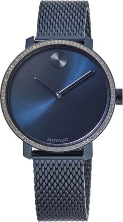 Movado Bold Shimmer Blue Dial Blue Steel Womens Watch 3600780