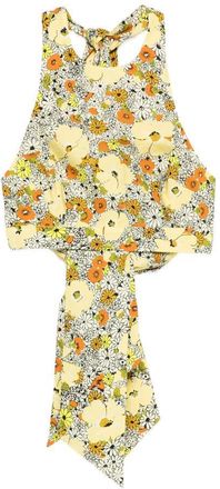 Alemais Orange Blossom Halter Neck Top Clothing