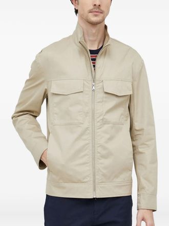 Sisley flap-pocket jacket - Neutrals