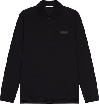 Givenchy Polo Shirts, male, Black, 2XL, Polo in cotton with Paris gros grain