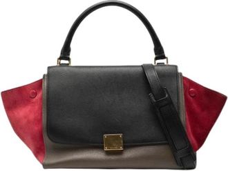 Celine Pre-owned Vintage Leren Handtas - Dames - Vintage Handtas - Bruin - ONE Size - Leer - Vintage