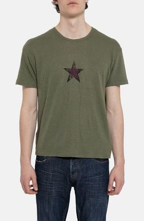 Jaded London Star Faded Sun Cotton Graphic T-Shirt in Khaki at Nordstrom, Size Xx-Large