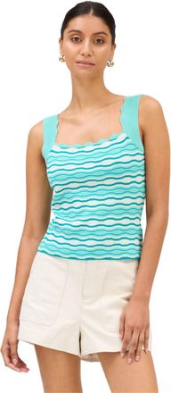 Allison New York Sasha Tank In Teal