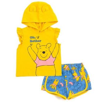 Disney Winnie the Pooh Cosplay Tank Top & Shorts Set in Yellow at Nordstrom, Size 12M