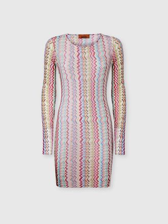 Missoni Long-sleeve Zigzag Printed Tulle T-shirt in Multicoloured at Nordstrom, Size 38 It