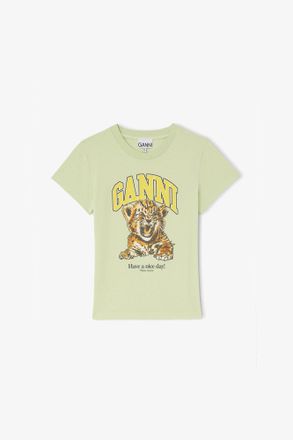 Ganni Seedling Baby Fit T-shirt with Tiger - Size XXS Organic Cotton
