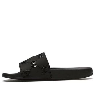 Gucci (WMNS) Gucci Rubber GG Slide Black 573922-JDR00-1000