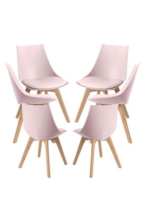 Regalos Miguel Regalos Miguel - Packs Sillas Comedor - Pack 6 Sillas Blok - Rosa