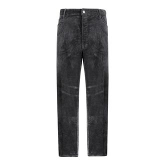 Emporio Armani Straight Trousers, male, Gray, Size: W36 Emporio Armani Jeans
