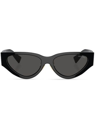 Miu Miu Eyewear Occhiali da sole con logo - Nero
