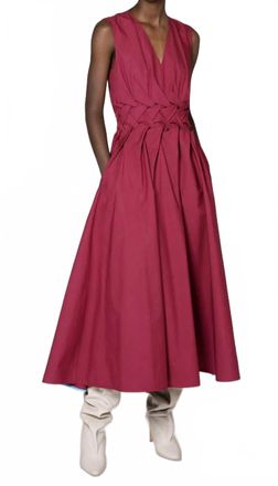Roksanda Ilincic Eifal Cotton Dress In Roseswood