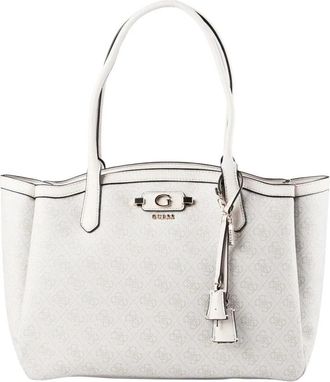 Guess Lindsey Tote - Dames - Shoppers - Wit - ONE Size - Polyester - Tassen