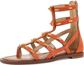 Michael Kors Noa Flat Sandals Womens Sandals Mimosa : 8.5 M, Suede