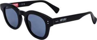 Kenzo Blue Oval Unisex Sunglasses KZ40163I 01V 48