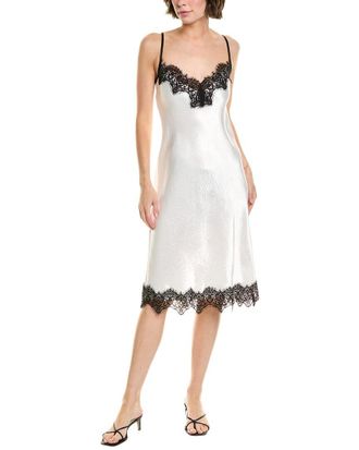 Enza Costa Hammered Satin Slip Dress