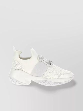 Roger Vivier crystal-embellished slip-on sneakers