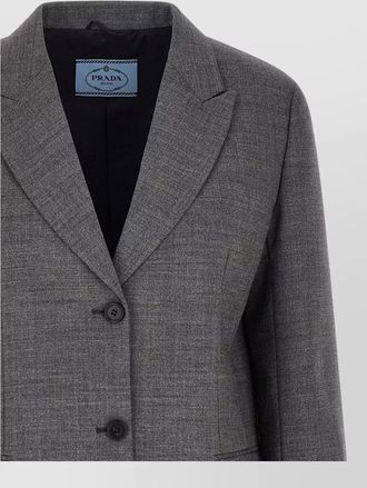 Prada virgin wool single-breasted blazer