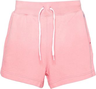 Polo Ralph Lauren Polo Pony-embroidery cotton track shorts - women - Cotton - M - Pink