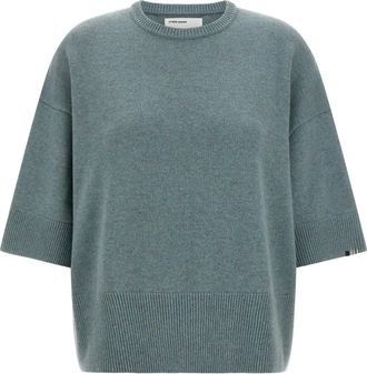 Extreme Cashmere N&deg;433 Sassie Trui - Dames - Cashmere truien - Groen - ONE Size - Kasjmier - Truien & Vesten