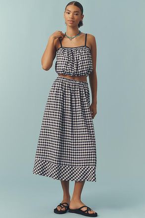Stateside Gingham Maxi Skirt