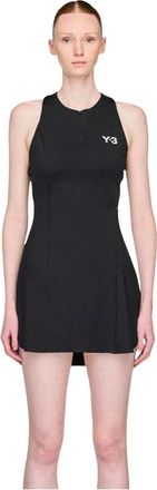 Yohji Yamamoto Climacool Wow Jurk in Zwart - Dames - Korte kleedjes - Zwart - L - Kleedjes