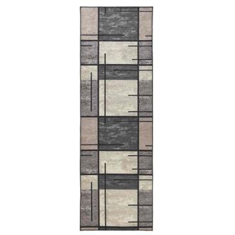 vidaXL Pasillo De Alfombra Lesaka Marr&oacute;n 100 X 100 Cm Vidaxl