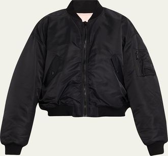 Frame Denim Nylon Bomber Jacket