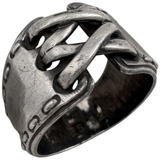 Herm&egrave;s Silver Silver 925 Band Ring (Pre-Owned)
