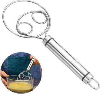 OEM 1 Batidor De Masa Dan&eacute;s Batidor De Masa De Acero Inoxidable Masa Para Pan Holand&eacute;s Batidora Mano Utensilios Cocina Hornear Utensilios Hornear Pan