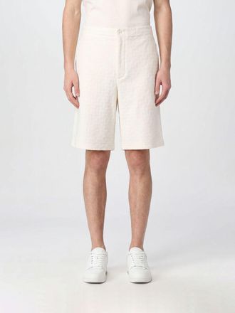 Off-white Shorts chino in cotone a vita alta con logo jacquard