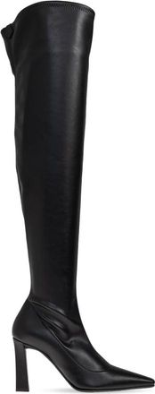 Giuseppe Zanotti Leren laarzen met hak - Dames - Laarzen met Hak - Zwart - 41 EU - Leer - Schoenen