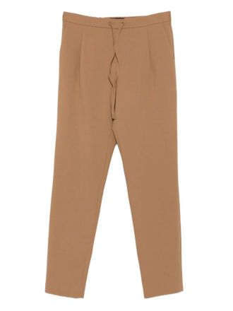 Fabiana Filippi pleated drawstring trousers - Brown
