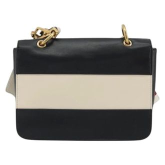 Gucci Pre-owned Vintage Schoudertas - Dames - Pre-owned - Zwart - Maat: ONE Size Leer