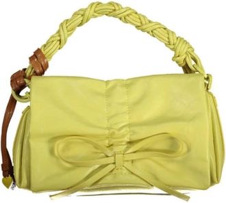 Desigual Medium Shiny Bow Bag - Dames - Handtassen - Geel - ONE Size - Katoen - Tassen