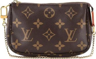Louis Vuitton Pochette Accessoires Monogram Canvas Mini clutch bag - Marrone