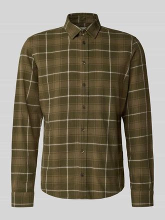 Casual Friday Casual Friday Regular Fit Freizeithemd mit Kentkragen Modell MACE in Oliv, Größe 3XL