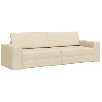 vidaXL Vidaxl - Divano Letto Crema 245 x 78 x 77 cm Tessuto