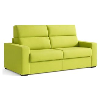Dmora Sof&aacute; Cama 2 Plazas Ecate, Desenfundable, Con Almacenaje Made In Italy, De Apertura Abatible, 200x95 Cm Verde