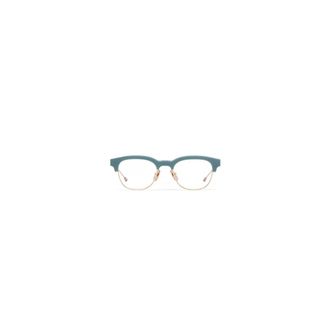 Thom Browne Ueo 953A Bril - unisex - Brillen - Blauw - 49 MM - Leer - Accessoires
