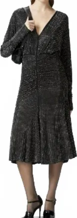 Pinko Armeni Abito Jersey Full Dress In Black
