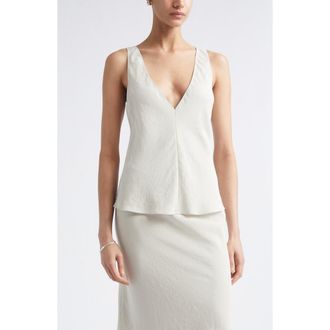Maria McManus V-Neck Cami in Champagne at Nordstrom, Size 10