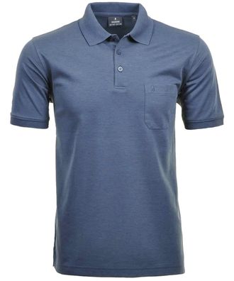 Ragman Longshirt RAGMAN, Herren, Gr. 102, blau (azur), Baumwollmischung, ohne Ausschnitt, Shirts Longshirt