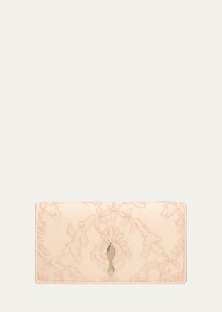 Christian Louboutin Bettina Embroidered Lace Clutch Bag